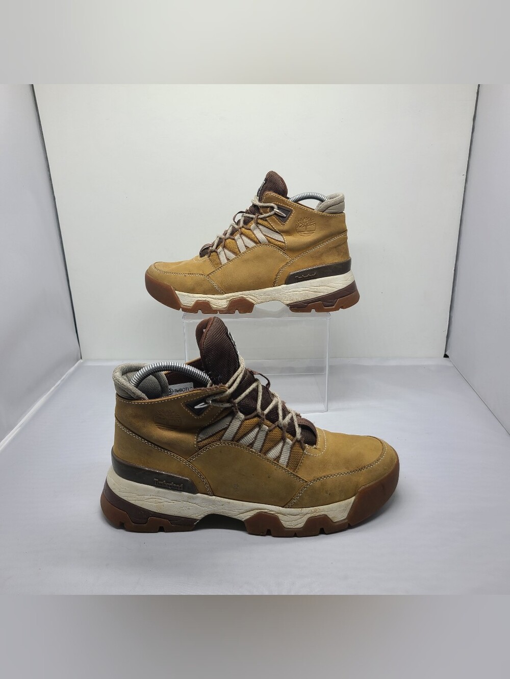 TIMBERLAND EURO Swift HIKING BOOTS Leather Wheat Nubuck light - women size 8.5